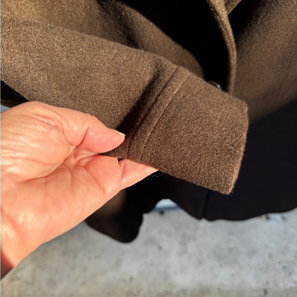 Vintage Andrea Brem New York Pea Coat Women’s PL wool blend satin lining… - Picture 8 of 8